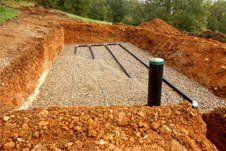 Drain field installation