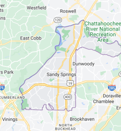 Sandy Springs, GA service area
