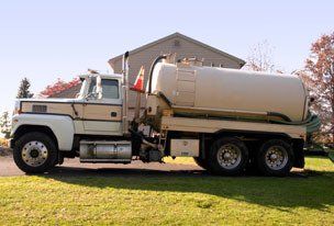 Septic service truck