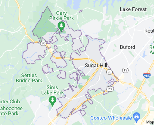 Sugar Hill, GA service area